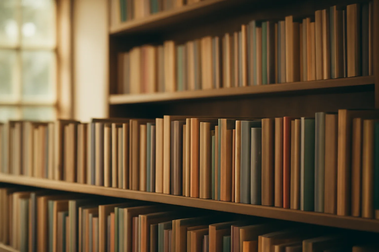 Un rayon dense de livres au format poche en librairie