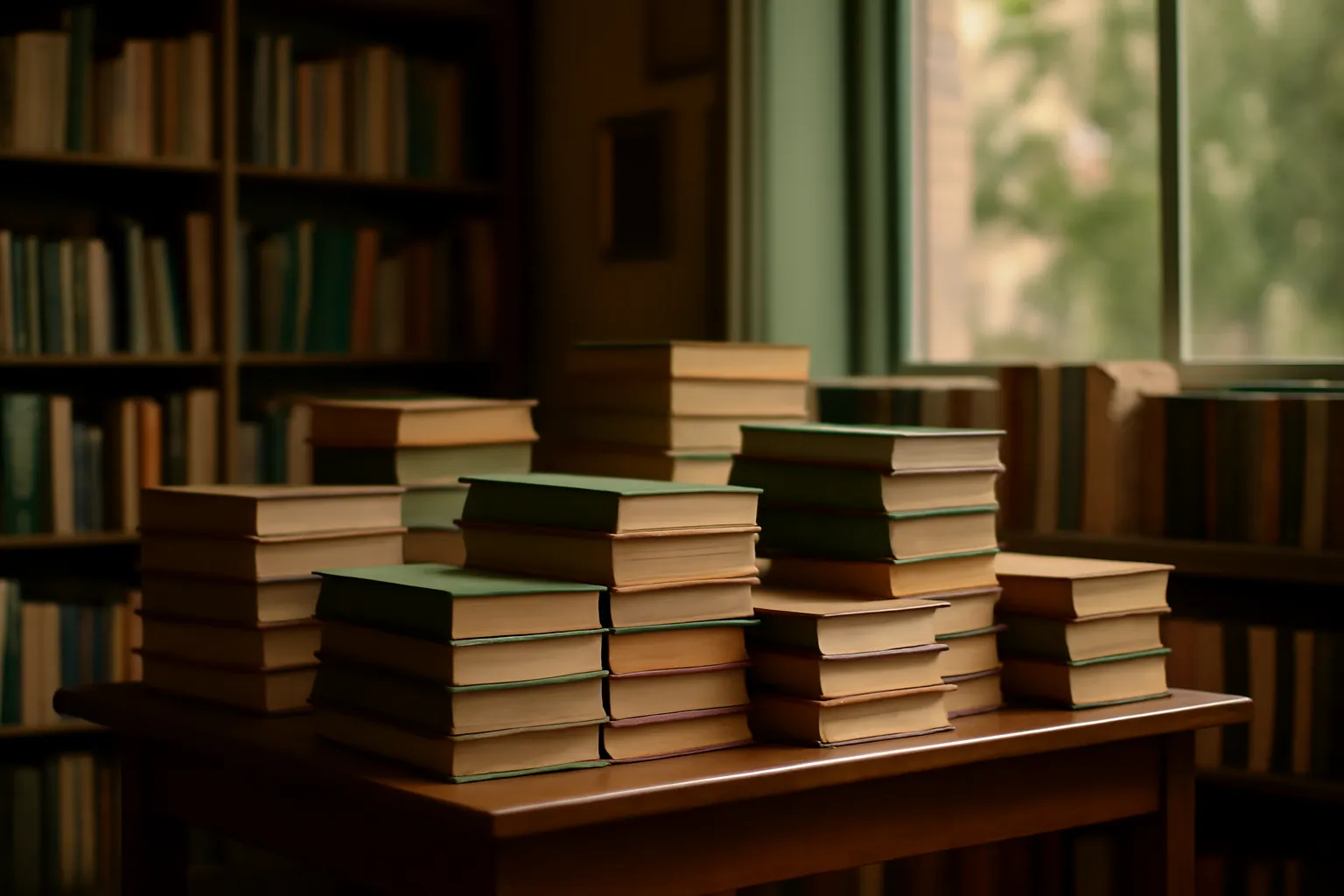 Une table de librairie présentant des romans primés